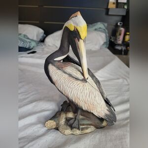 Porcelain Brown Pelican Bird Figure By Goto Originals Limited Edition 841/1200